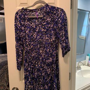 Seraphine Maternity Purple and Tan Dress, size 2